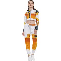 Cropped Zip Up Lounge Set 