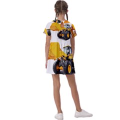 Kids  Asymmetric Collar Dress 