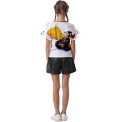 Kids  Cut Out Flutter Sleeves 