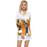 937h 1 955n 2 955n 1 932 1 Long Sleeve Satin Robe