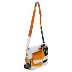 Shoulder Bag with Back Zipper 