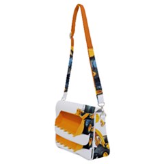 Shoulder Bag with Back Zipper 