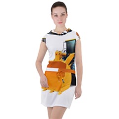 Drawstring Hooded Dress 