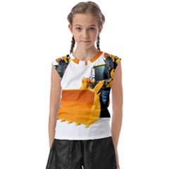 Kids  Raglan Cap Sleeve T-Shirt 