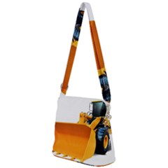 Zipper Messenger Bag 