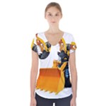 937h 1 955n 2 955n 1 932 1 Short Sleeve Front Detail Top
