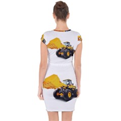 Capsleeve Drawstring Dress  