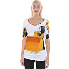 Wide Neckline T-Shirt 