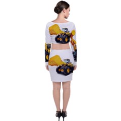 Long Sleeve Crop Top & Bodycon Skirt Set 