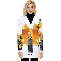 Button Up Hooded Coat  