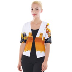 Cropped Button Cardigan 