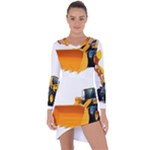 937h 1 955n 2 955n 1 932 1 Asymmetric Cut-Out Shift Dress