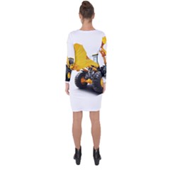 Asymmetric Cut-Out Shift Dress 