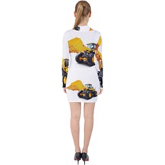 V-neck Bodycon Long Sleeve Dress 