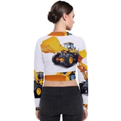 Long Sleeve Zip Up Bomber Jacket 