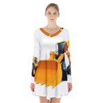 937h 1 955n 2 955n 1 932 1 Long Sleeve Velvet V-neck Dress