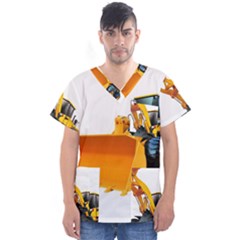 Men s V-Neck Scrub Top 