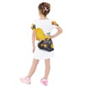 Kids  Short Sleeve Velvet Dress 