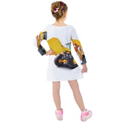 Kids  Long Sleeve Velvet Dress 
