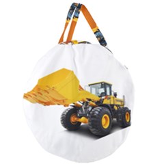 Giant Round Zipper Tote 