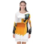 937h 1 955n 2 955n 1 932 1 Long Sleeve Chiffon Shift Dress 