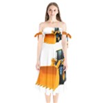 937h 1 955n 2 955n 1 932 1 Shoulder Tie Bardot Midi Dress