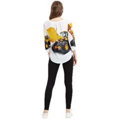 Chiffon Quarter Sleeve Blouse 