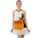 937h 1 955n 2 955n 1 932 1 Halter Tie Back Chiffon Dress
