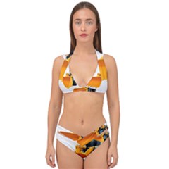 Double Strap Halter Bikini Set 