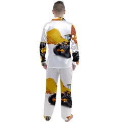 Men s Long Sleeve Satin Pajamas Set 