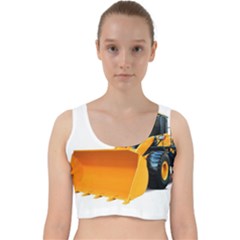 Velvet Racer Back Crop Top 