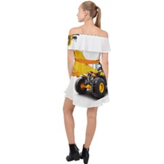 Off Shoulder Chiffon Dress 