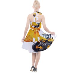 Halter Party Swing Dress  