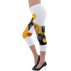 Lightweight Velour Capri Leggings  