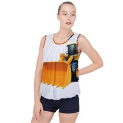 Bubble Hem Chiffon Tank Top 