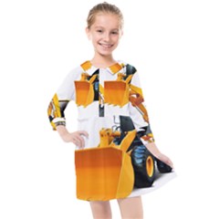 Kids  Quarter Sleeve Shirt Dress 