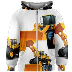 Kids  Zipper Hoodie Without Drawstring 