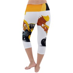 Lightweight Velour Capri Yoga Leggings 
