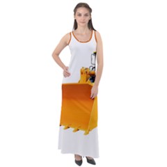 Sleeveless Velour Maxi Dress 