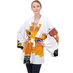 Long Sleeve Velvet Kimono  