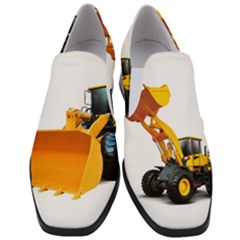 Women Slip On Heel Loafers 