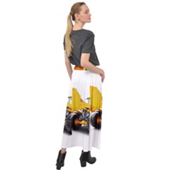 Velour Split Maxi Skirt 