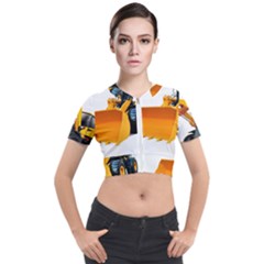 Short Sleeve Cropped Jacket 