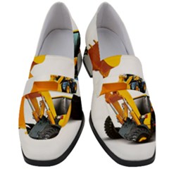 Women s Chunky Heel Loafers 