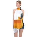 937h 1 955n 2 955n 1 932 1 Halter Asymmetric Satin Top
