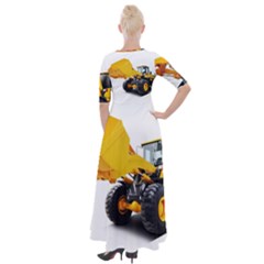 Half Sleeves Maxi Dress 