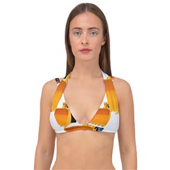 Double Strap Halter Bikini Top 