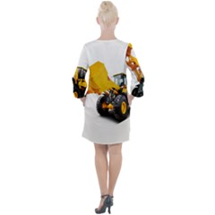 Open Neck Shift Dress 