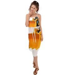 Waist Tie Cover Up Chiffon Dress 