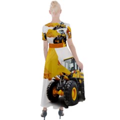 Button Up Short Sleeve Maxi Dress 
